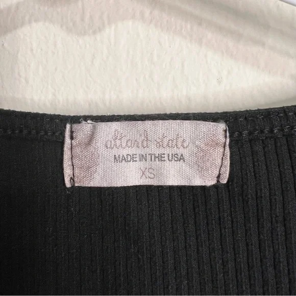 Altar'd State Ribbed Knit Twist Front Bodysuit - Picture 6 of 7